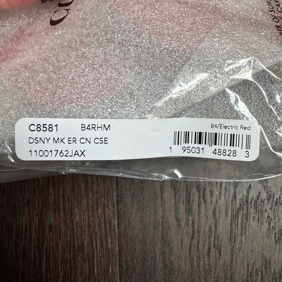 COACH X Disney Mickey Mouse Ears Red Leather Limited Edition Coin Purse - Picture 7 of 9